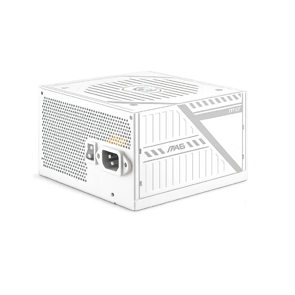 Imagem 3 de 5 do produto Fonte De Alimentação Msi Mag A650bnl White 650w 80 Plus Bronze Pfc Ativo Branco