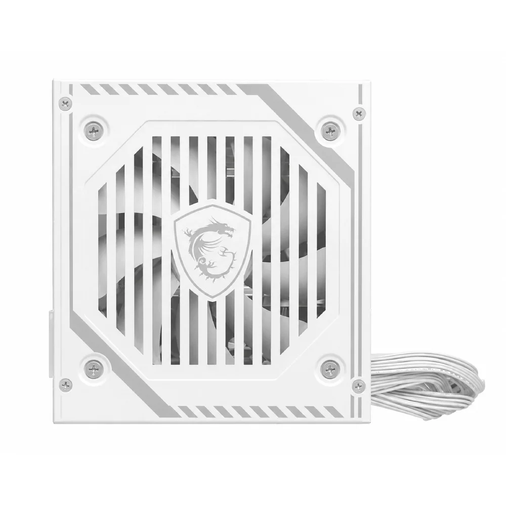 Imagem 5 de 5 do produto Fonte De Alimentação Msi Mag A650bnl White 650w 80 Plus Bronze Pfc Ativo Branco