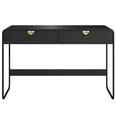 Escrivaninha Organico 2 Gavetas 125 Cm 28067 Artesano Nero Preto