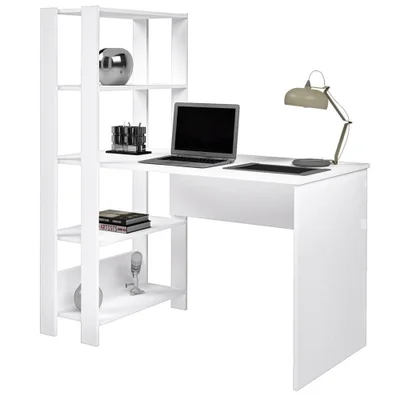 Mesa Escrivaninha Retangular Mach Industrial Mdp 120 Cm Branco