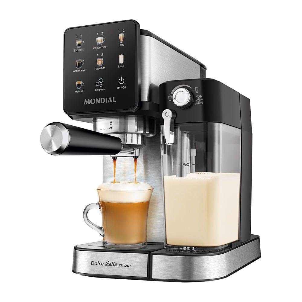 Cafeteira Espresso Automática Mondial Dolce Latte Ccl-01 20bar Preto-inox 110v