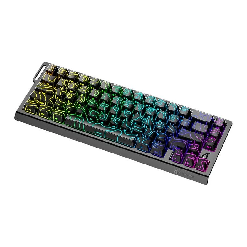 Imagem 3 de 5 do produto Teclado Magnetico Attack Shark X68pro He, RGB, Switch Magnetico Linear, Tri-mode, Preto