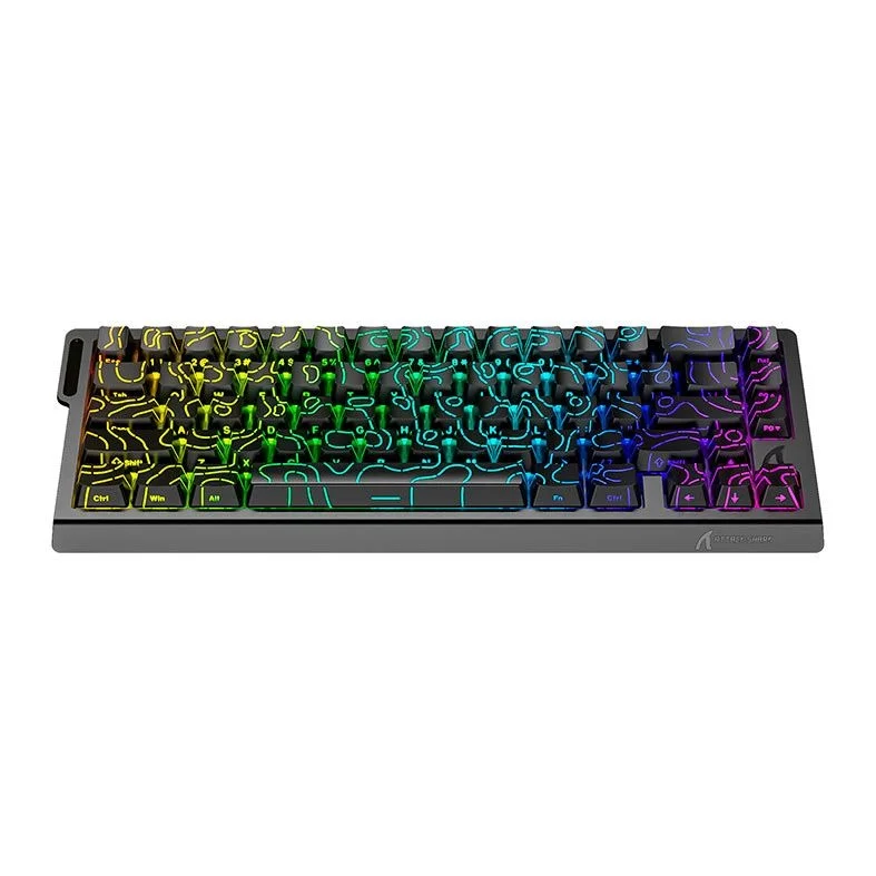 Imagem 4 de 5 do produto Teclado Magnetico Attack Shark X68pro He, RGB, Switch Magnetico Linear, Tri-mode, Preto