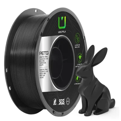 Filamento 3d - Petg Preto 1kg (1.75mm) - Multifila