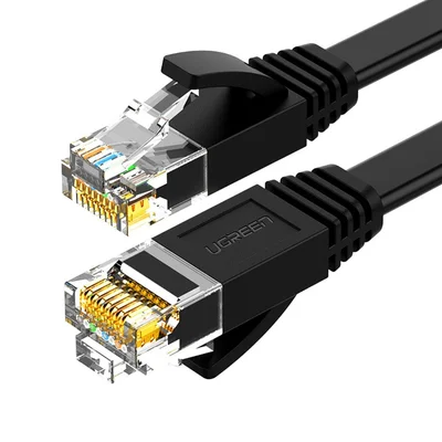 Cabo Ethernet Lan Plano Ugreen Cat. 6 De 0,5 M Preto (nw102)