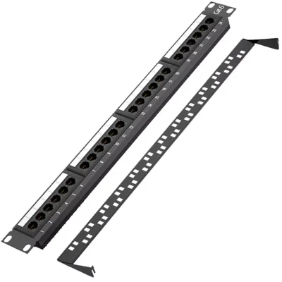 Patch Panel 24 Portas Cat6 Rj45 Rack 19 Gigabit