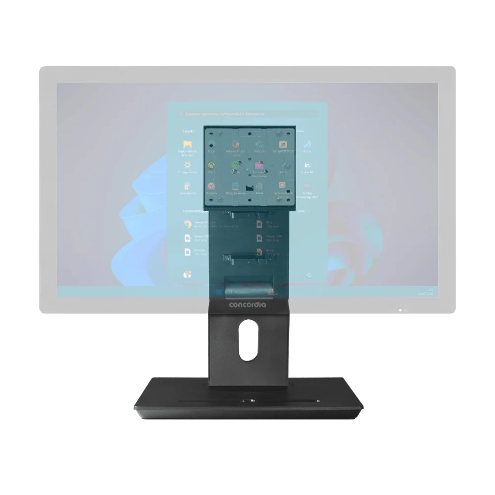 Imagem 2 de 5 do produto Suporte Articulado Com Regulagem De Altura Para Monitor Touch Concórdia 23,8" Ts22/24