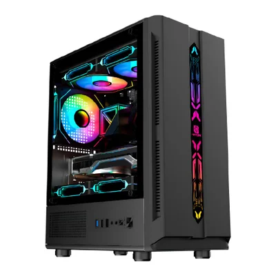 Gabinete Gamer Hayom S/ Fans Micro Atx Itx Preto - Gb1726