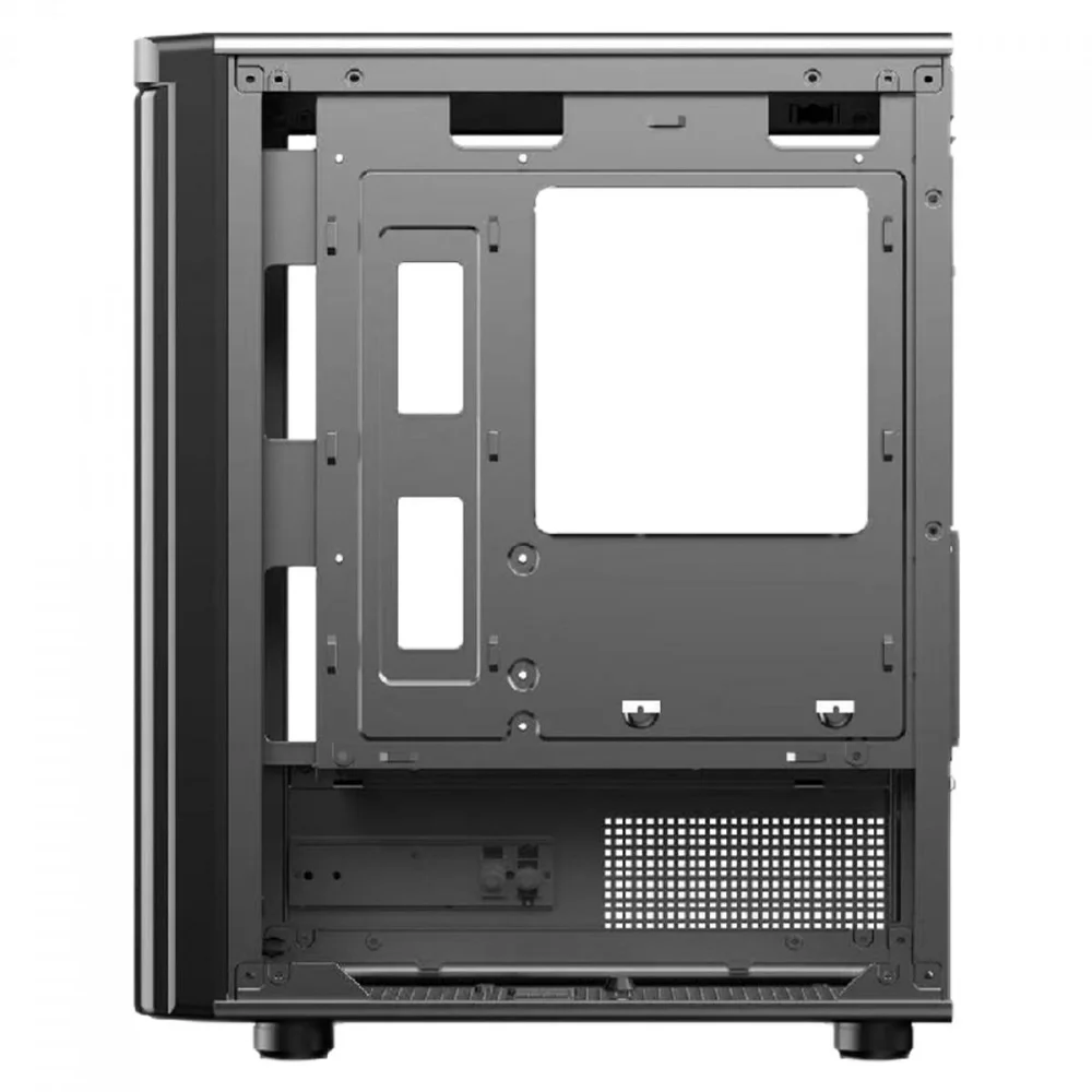Imagem 5 de 5 do produto Gabinete Gamer Hayom Gb1726, Mid Tower, Vidro Temperado, M-atx, Sem Fonte, Sem Fans, Preto