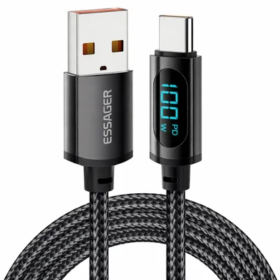 Cabo Usb Para Tipo C 66w/100w Carregamento Rapido Essager