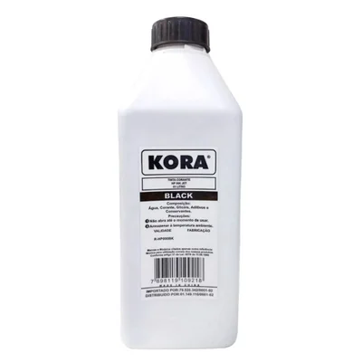 Tinta Compatível Hp Corante Preto Kora 1 Litro