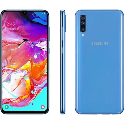 Usado -  Samsung A70 128 Gb Azul - Sem Face Id / Touch Id