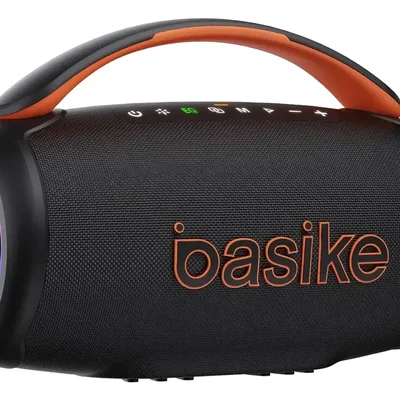 Caixa De Som Portátil 5.3 Bluetooth Subwoofer 100w Tws Com Rg Basike