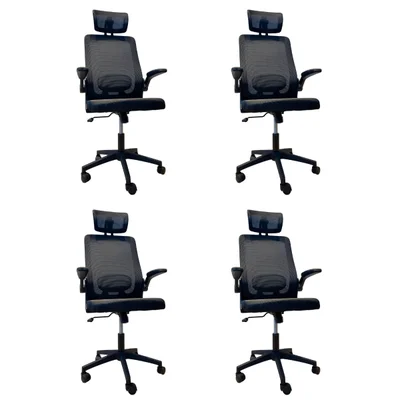Cadeira De Escritório Oficial Presidente Prime Executiva - Preto - 4