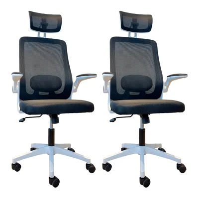 Cadeira De Escritório Oficial Presidente Prime Executiva - Branco E Preto - 2