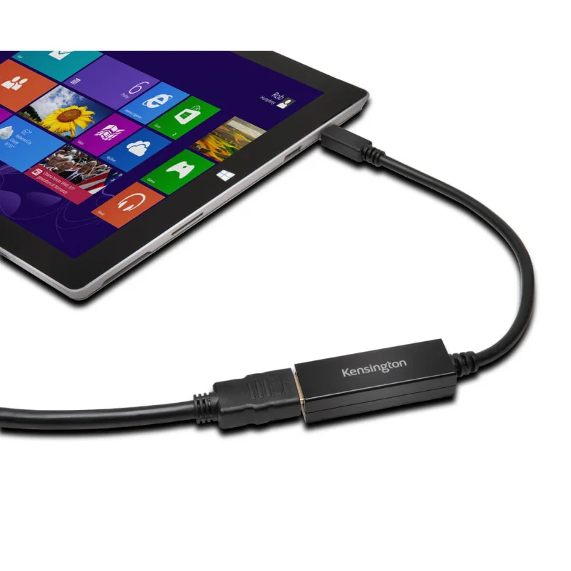 Imagem 2 de 2 do produto Adaptador Mini Displayport Para HDMI Kensington Vm2000 Mini Dp Para Monitor Tv Projetor HDMI