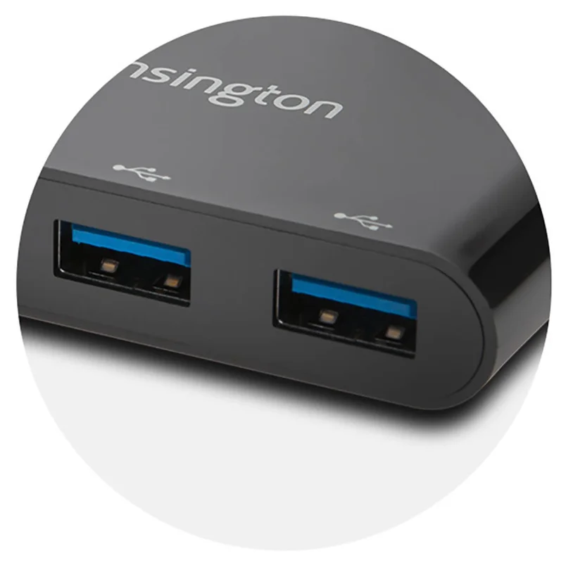 Imagem 3 de 4 do produto Hub Usb-c 4 Portas Kensington 2 Usb-a E 2 Usb-c Para Notebook Macbook Ultrabook