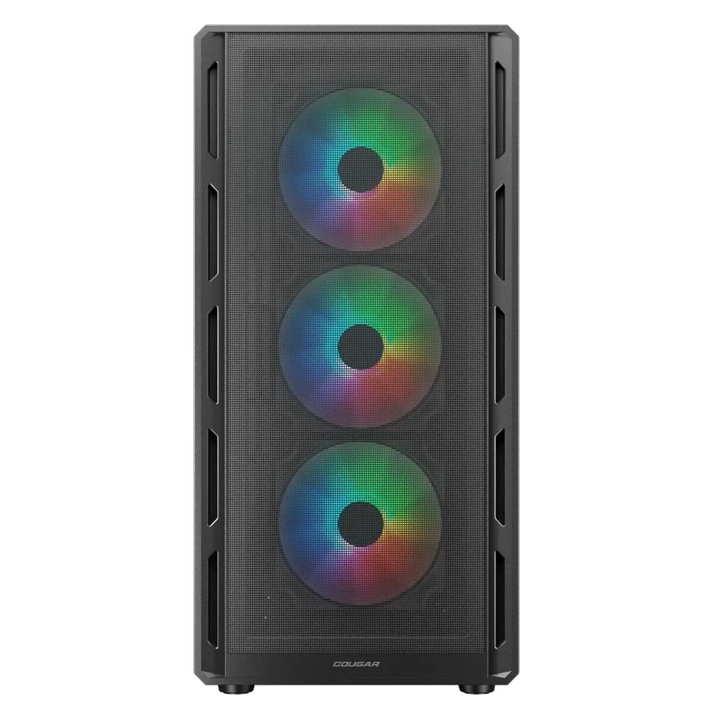 Imagem 4 de 5 do produto Gabinete Cougar Airface Pure RGB Atx Mid Tower Lateral De Vidro Temperado Usb 3.0 Com 4 Fan Preto 382ga50.0001