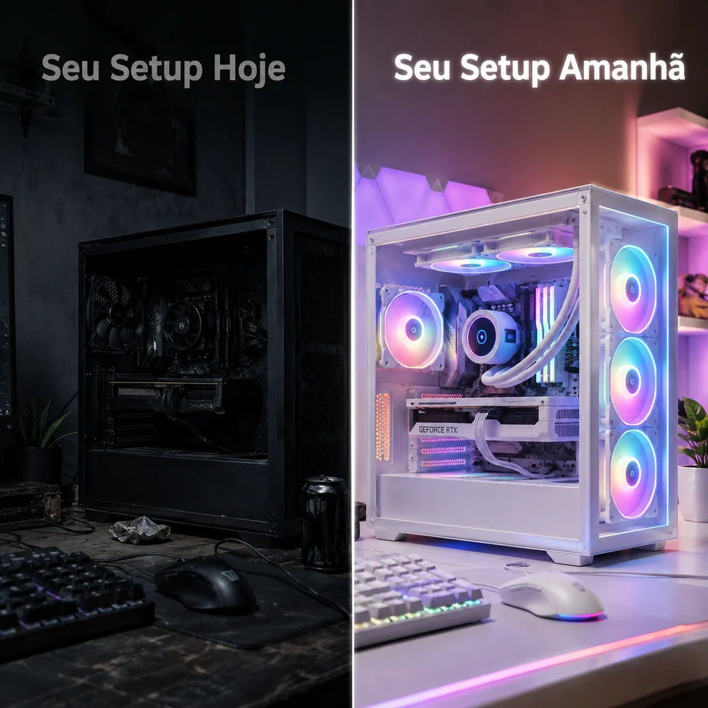 Kit 3 Fan Ventoinha Arvex Infinity White RGB 3x120mm Branco 5