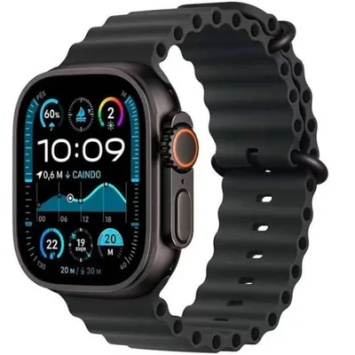 Smart Watch Ultra Relogio Inteligente U4 Ultra Microwear  49mm AmoLED Chatgpt Gps Série 11 Preto