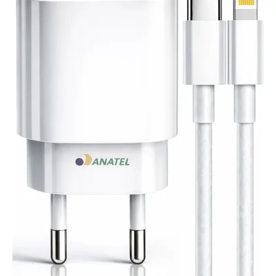 Carregador Compatível Com Iphone 30w Rápido Iphone 6 7 8 X Xr 11 12 13 14 Pro Max Fonte Com Entradas Usb E Usb-c