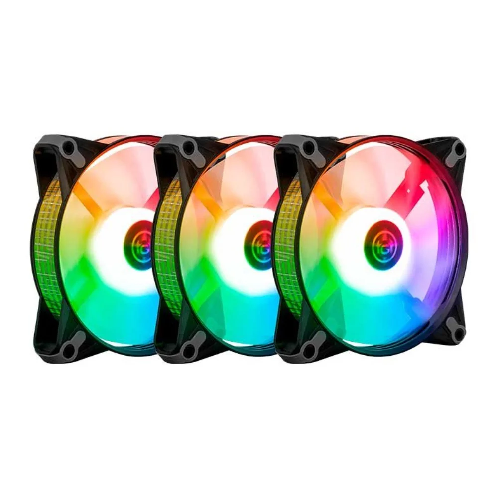 Kit 3 Fans Tgt Humber ARGB 3x120mm Com Controladora Preto - Tgt-hr3-bk01 8