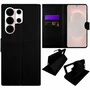 Capa Carteira Flip + Pelicula Cerâmica 9d Para Samsung Galaxy S26 Ultra 5g