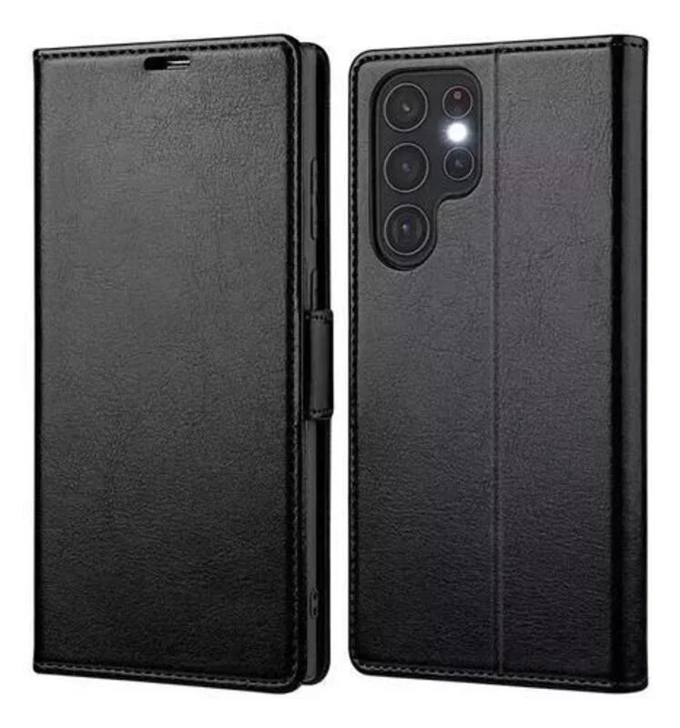 Capa Carteira Flip + Pelicula Cerâmica 9d Para Samsung Galaxy S26 Ultra 5g Capa Carteira Flip + Pelicula Cerâmica 9d Para Samsung Galaxy S26 Ultra 5g