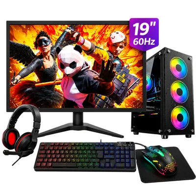 PC Gamer Completo i7 3ª Geração Rx580 SSD 256gb 16gb Ram Tpm 2.0 Win 11