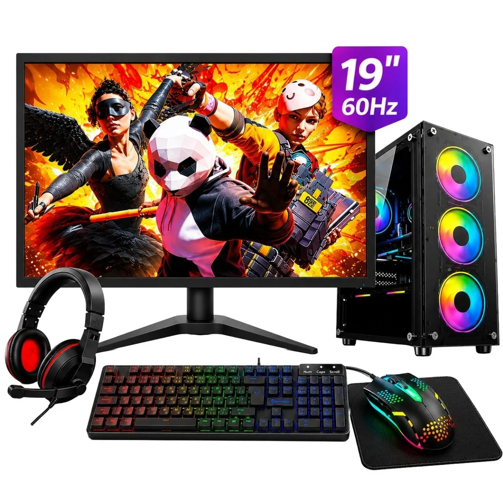 PC Gamer Completo i7 3ª Geração Rx580 SSD 256gb 16gb Ram Tpm 2.0 Win 11