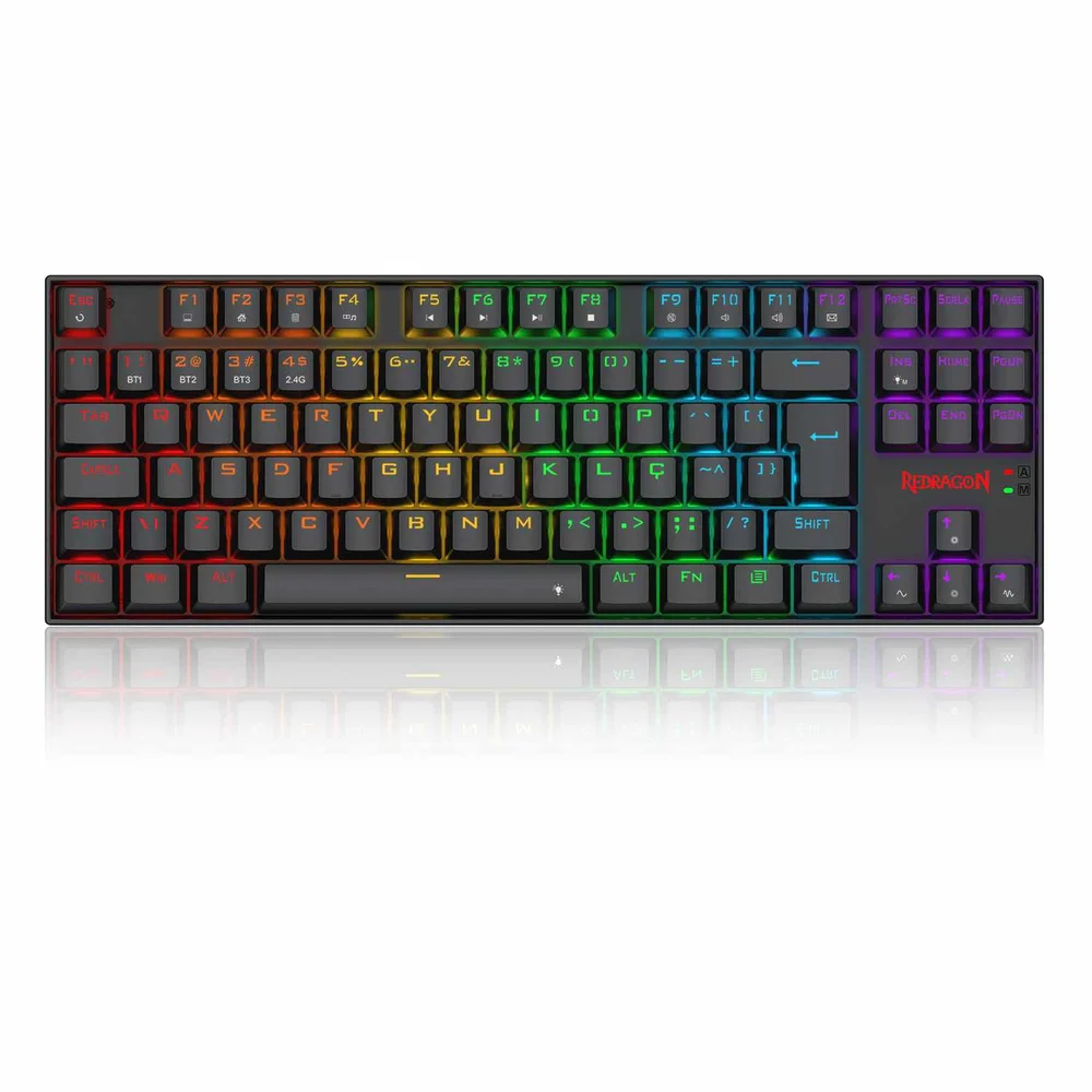 Imagem 4 de 5 do produto Teclado Mecanico Redragon Kumara Elite Sem Fio Switch Brown