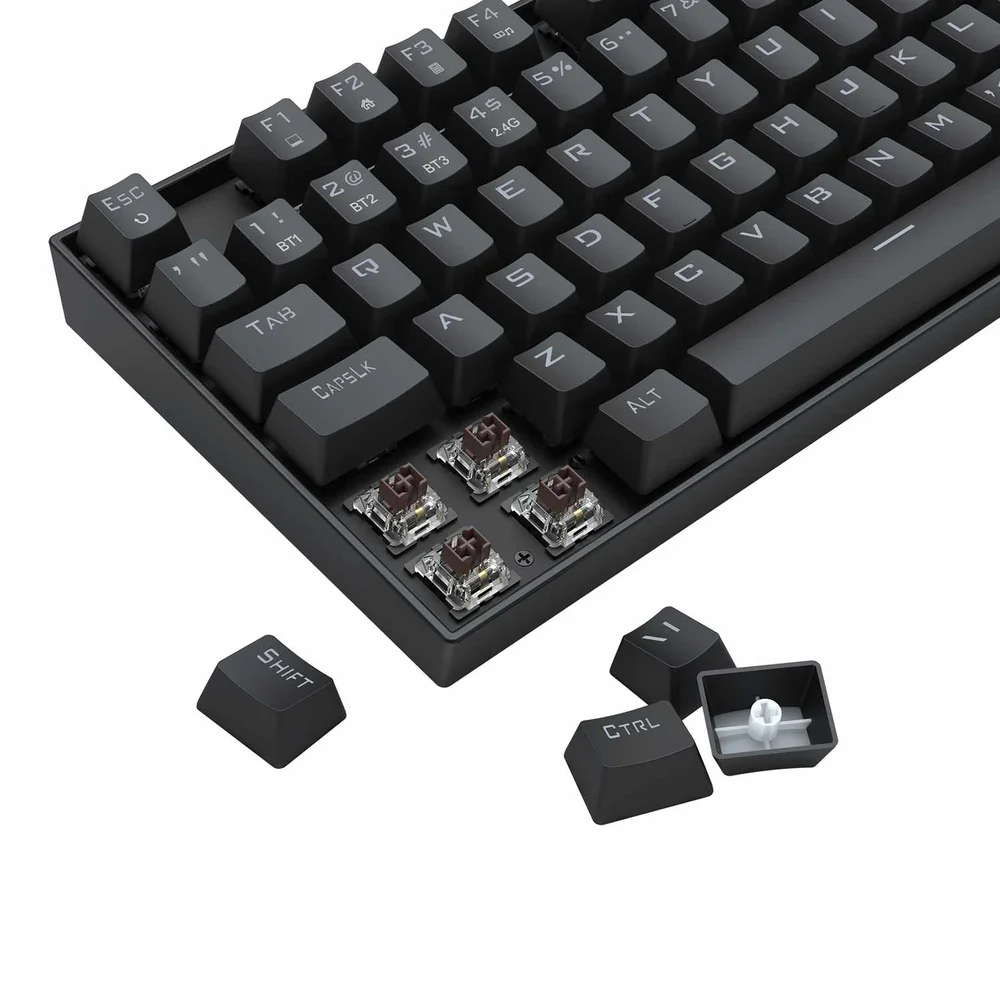 Imagem 5 de 5 do produto Teclado Mecanico Redragon Kumara Elite Sem Fio Switch Brown