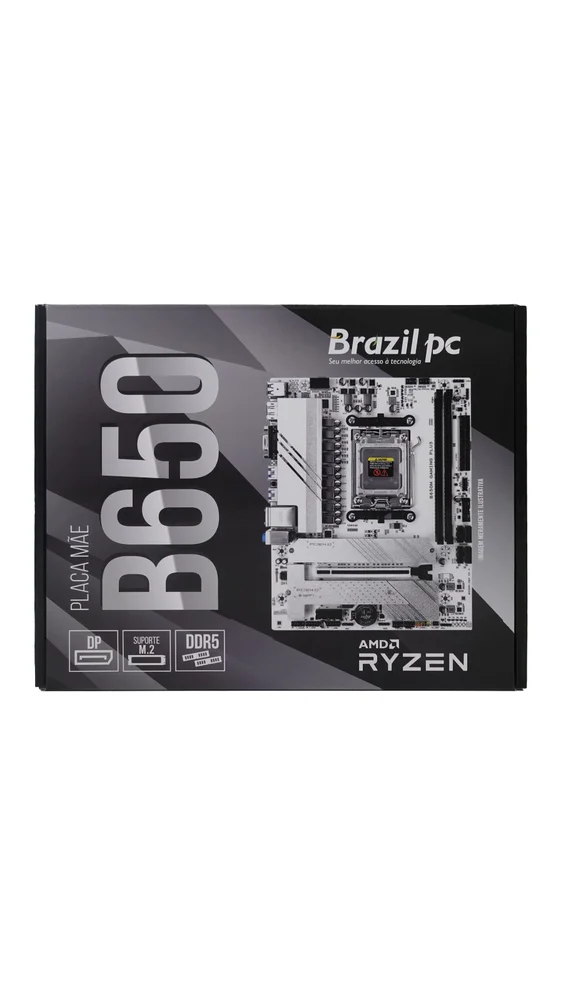 Placa Mãe Amd Am5 B650m.2/2.g Ddr5 M-atx Desktop Computador 8