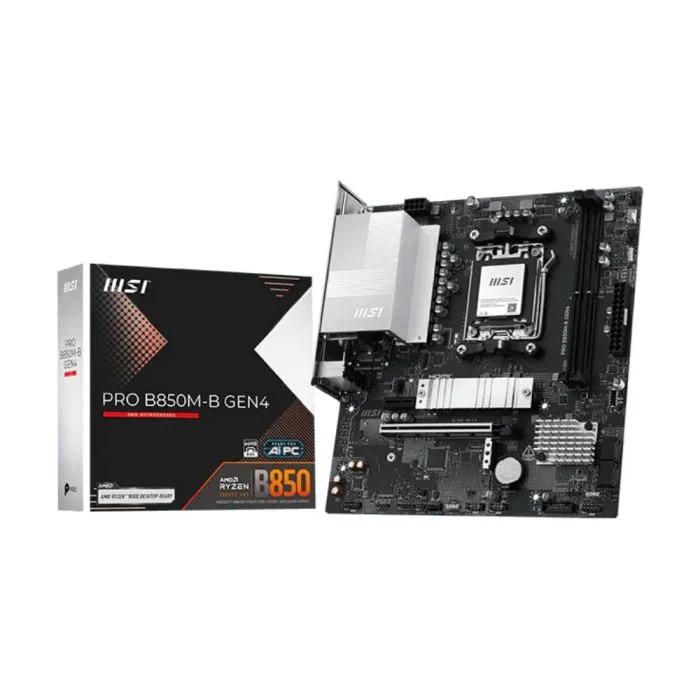 Placa Mãe Msi Pro B850m-b Gen4 Am5 2xDDR5 Chipset Amd B850 Matx Placa Mãe Msi Pro B850m-b Gen4 Am5 2xDDR5 Chipset Amd B850 Matx