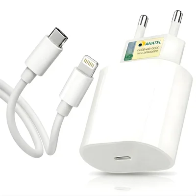 Carregador Cabo Para Iphone 14 Pro Max 12 13 Plus 20w Turbo