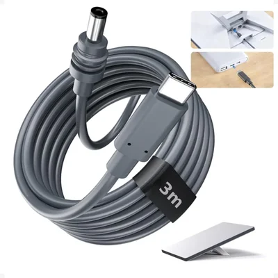 Cabo Para Starlink Mini 3 Metros Usb-c Para Dc Alimentação