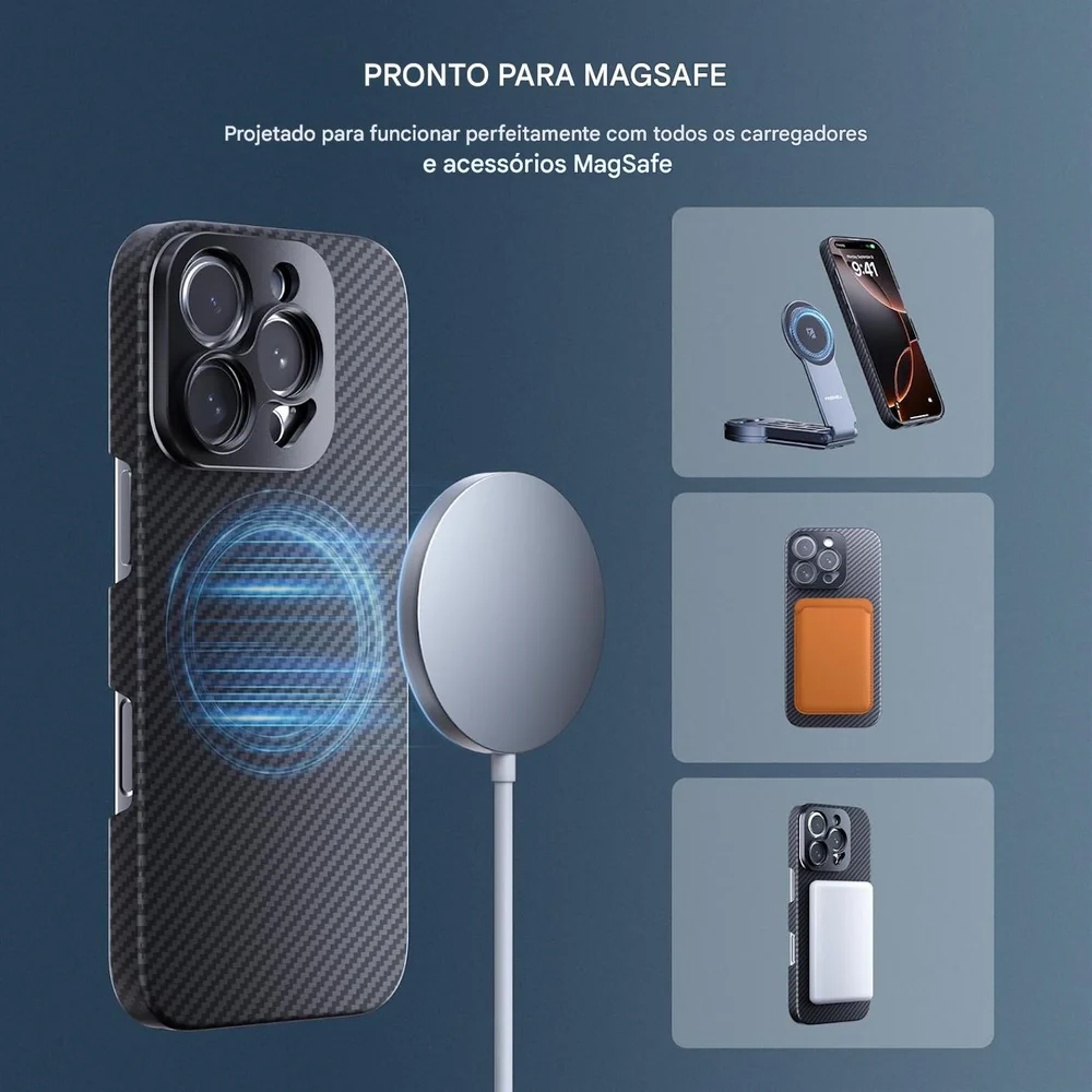 Imagem 5 de 5 do produto Capa Case Sherpa Para Iphone 16 Pro Max Com Encaixe De Filtros E Lentes 17mm - Freewell