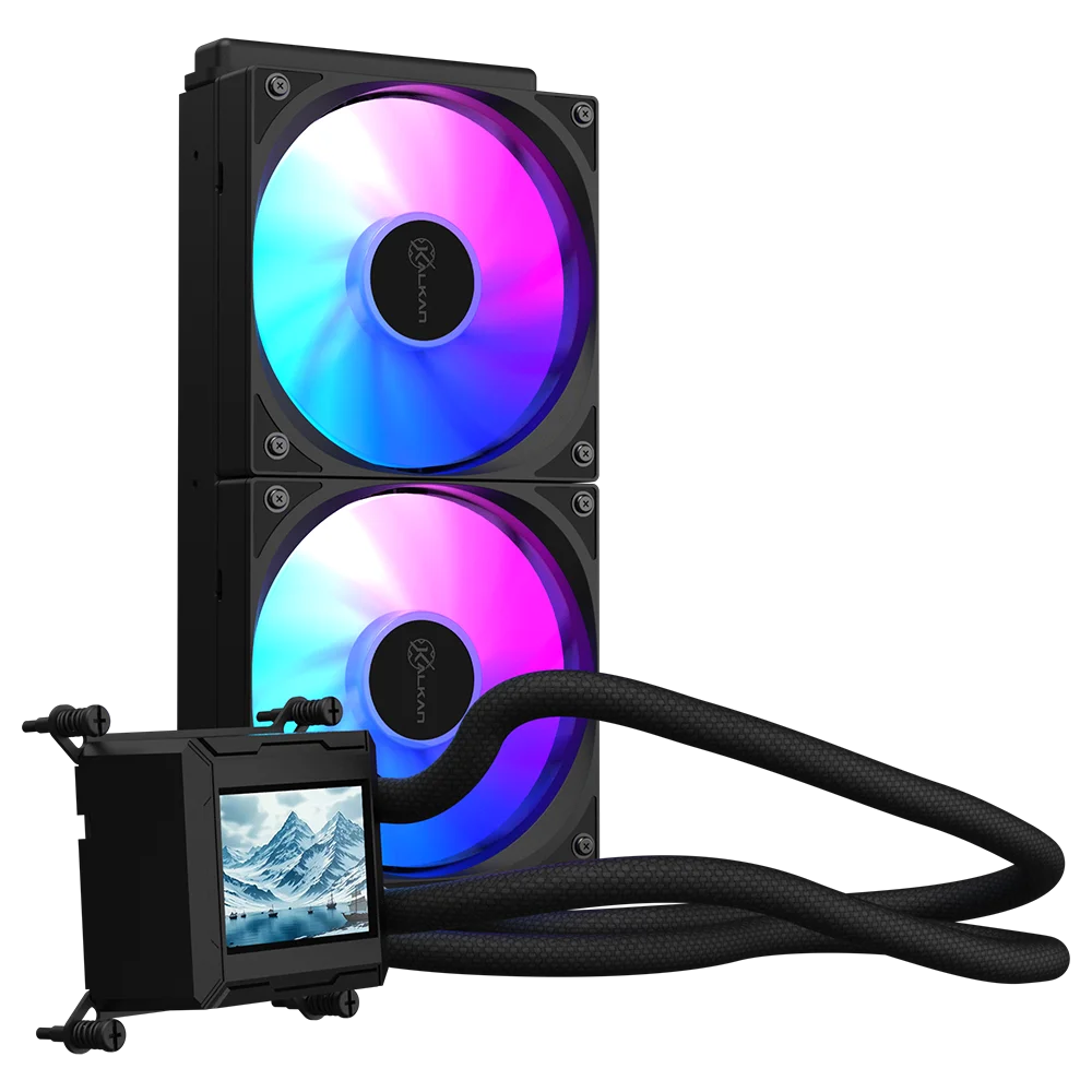 Watercooler Kalkan Aura Lcd 240mm ARGB Preto Tela Lcd 2.4 4