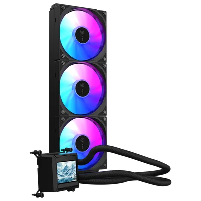 Watercooler Kalkan Aura Lcd 360mm ARGB Preto Tela Lcd 2.4