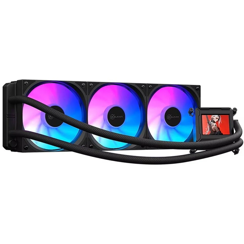 Imagem 4 de 4 do produto Water Cooler Kalkan Aura Lcd 360, 360mm, ARGB, Com Display Lcd, Intel-amd, Preto, Klk00103
