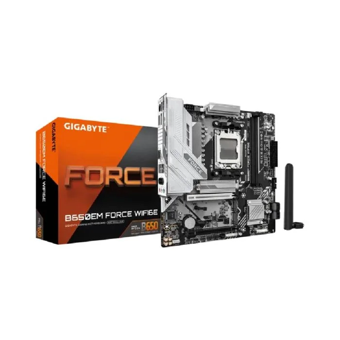 Placa Mãe Gigabyte B650em Force Wifi6e Am5 2xDDR5 Chipset Amd B650 Matx