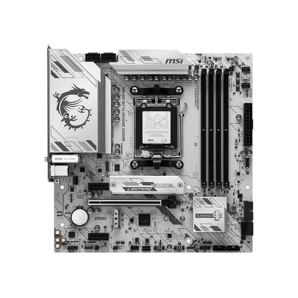 Imagem 3 de 4 do produto Placa Mãe MSI B850M GAMING PLUS WIFI6E AMD 5 4xDDR5 Chipset B850 mATX