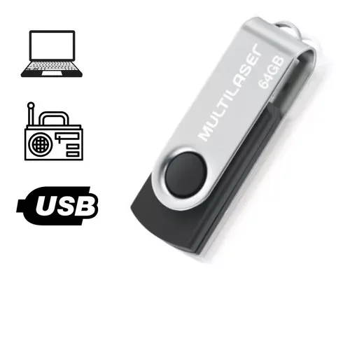 Imagem 2 de 3 do produto Pen Drive 64gb Twist 64 Gigas Pendrive