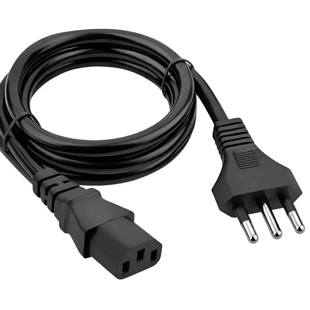 Imagem 3 de 3 do produto Cabo De Força  Tripolar 10 Amp Bitola  1,5mm  3 Metros
