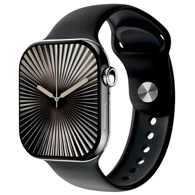 Smartwatch W10 Pro 46mm Microwear Série 10 Whats Chatgpt Faz Recebe Ligações Esportes - Preto