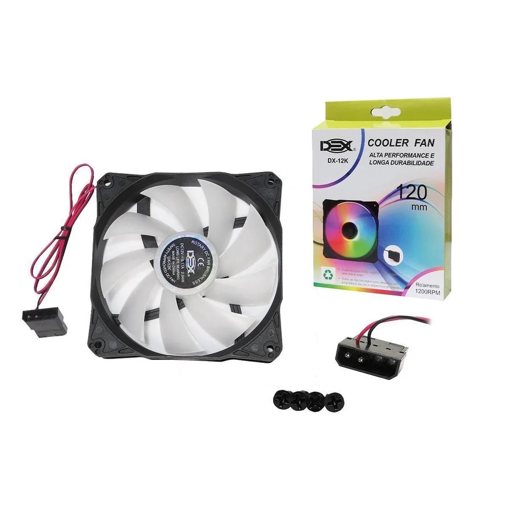 Cooler Fan 120mm Com LED RGB Dx-12k 7