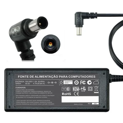 Fonte Para Notebook 90w 19.5v 4.7a 6.5x4.4mm 2-081
