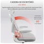 Cadeira Escritório Ergonômica Presidente Apoio Cabeça Ajustável Lombar Regulável Reclinável Oia-8554
