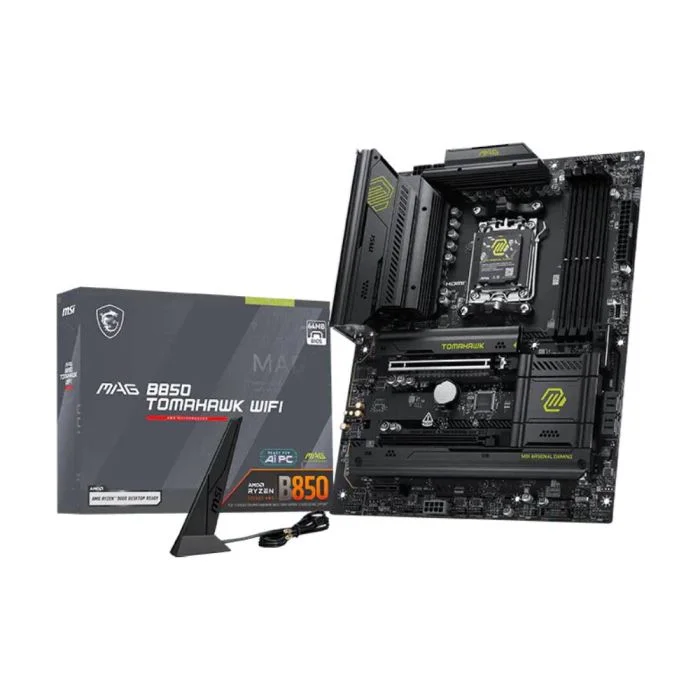 Placa Mãe Msi Mag B850 Tomahawk Wifi Am5 4xDDR5 Chipset Amd B850 Atx