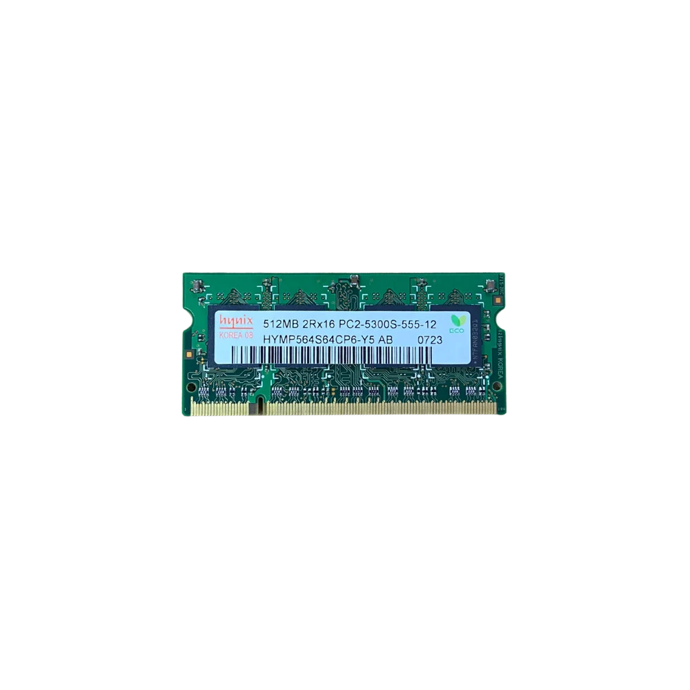 Imagem 2 de 2 do produto Memoria Hynix 512mb Ddr2 667mh PC2-5300s Hymp564s64cp6-y5 Ab